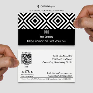 Placa de Voucher para Oferta de Promoção de Negóci