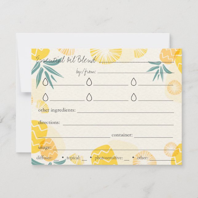 Placa direcionais de receitas de misturas de óleo  (Frente)