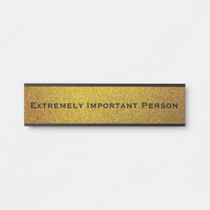 Placa Divertida para Porta de Escritório - Brilho 