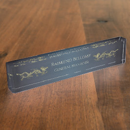 Placa do Dragão Elegante