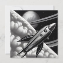 Placa do foguete de espaço retrorreflector surreal