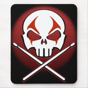 Placa do mouse Rock & Roll Drummer do Mousepad Met