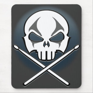 Placa do mouse Rock & Roll Drummer do Mousepad Met