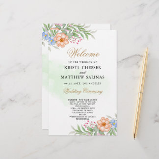 Placa do Programa Casamento Floral Eucalyptus - Bl