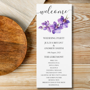 Placa do programa de casamento para guiadores bran