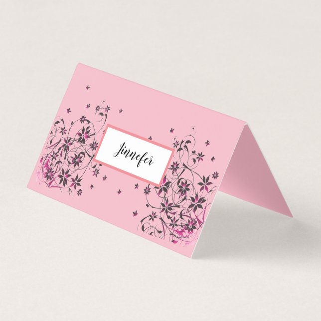 Placa dobrada de inclinação horizontal personaliza (Frente)