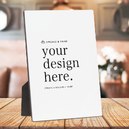 Placa Easel assine seu Design Upload de 5 pol x 7 pol si