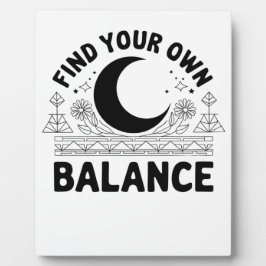Placa Encontre Seu Próprio Equilíbrio Bandana