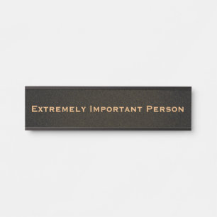 Placa engraçada para porta de escritório