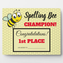 Placa Escola de campeão do primeiro lugar do Prêmio de a