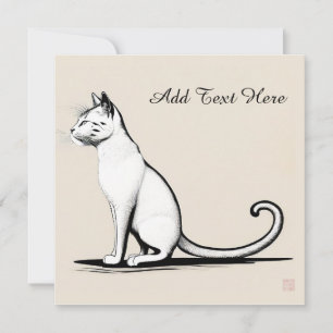 Placa fixa Cat Personalizada