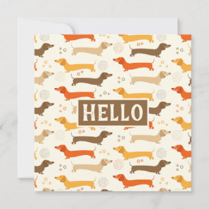 Placa fixa Dachshances e Bolinhas