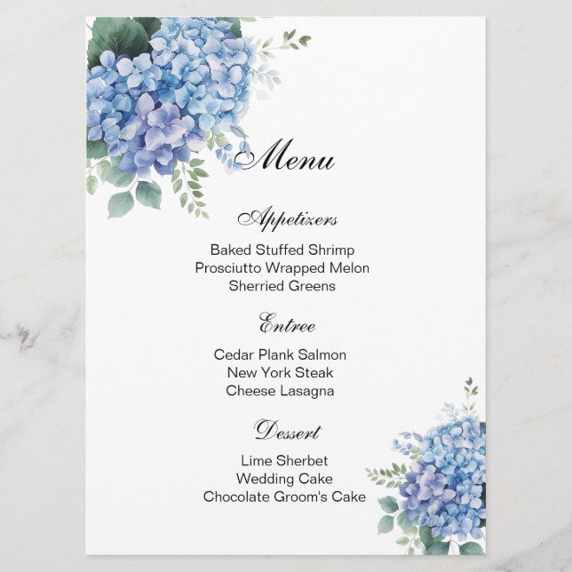 Placa Floral Menu (Frente)