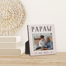 Placa Foto do avô russo personalizado Papaw