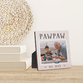 Placa Foto do avô russo personalizado Pawpaw