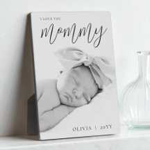 Foto personalizada de 'Eu amo você, mamãe' com let