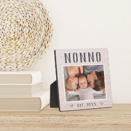 Placa Foto personalizada rustic no vô