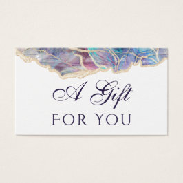 placa Gift de design de opal escuro