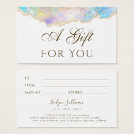 placa Gift de design opal azul