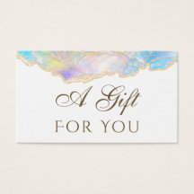 placa Gift de design opal azul