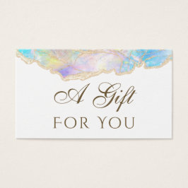 placa Gift de design opal azul