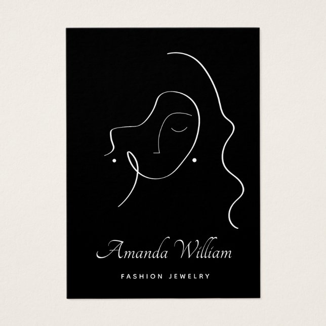 Placa gráfica de brinco preto das Mulheres Moderna (Frente)