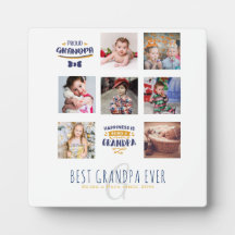 GRANDPA FOTO COLLAGE GIFT GIFT Orgulho Papá Pop Gr