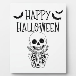 Placa Happy Halloween Plaque de table avec chevalet
