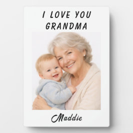 Placa I Love You Grandma photo| Grandparents Day