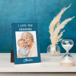 Placa I Love You Grandma photo| Grandparents Day