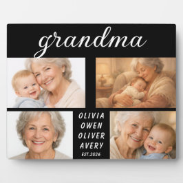 Placa I Love You Grandma Photo Plaque | Grandparents Day