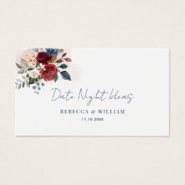 Placa Ideias Noturnas de Data de Chá de casamento