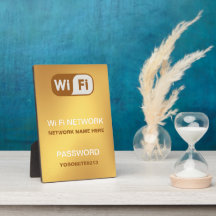 Informações de Senha de Rede WiFi Personalizadas D