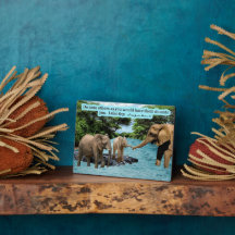 Linda Escritura de Elefante, Plaque Luke 6:31