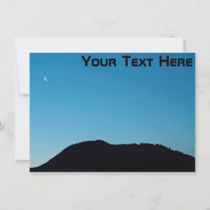 Placa lua em crescente personalizável