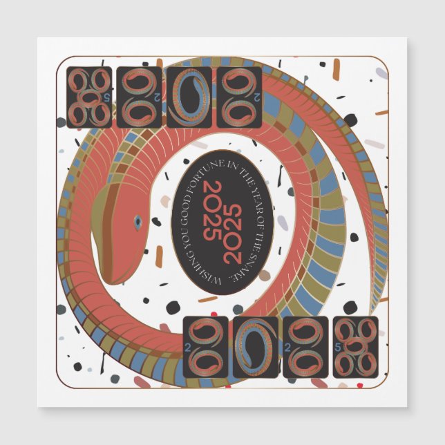 Placa Magnet Mah Jongg Cobra 2025 (Frente)