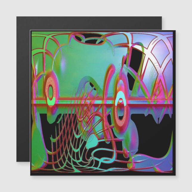 Placa magnética de alternância de abstrato (Frente/Verso)