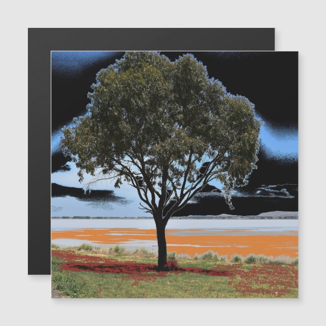 Placa Magnética de Árvore Laca Beeac Solo (Frente/Verso)