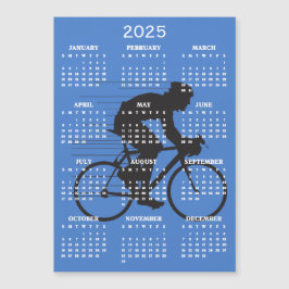 Placa Magnética de Calendário Design de Ciclo 2025