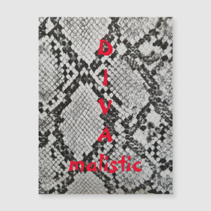Placa magnética de Impressão de Snakeskin DIVAma