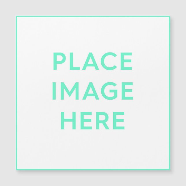 Placa magnética quadrada de 5,25" x 5,25" (Frente)