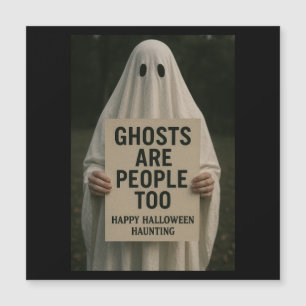 Placa Magnética Spooky Halloween - Pessoas Fantasm