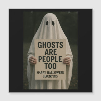Placa Magnética Spooky Halloween - Pessoas Fantasm