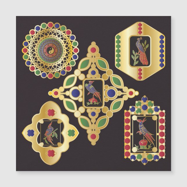 Placa Mah Jongg Jewelry Magnet (Frente)