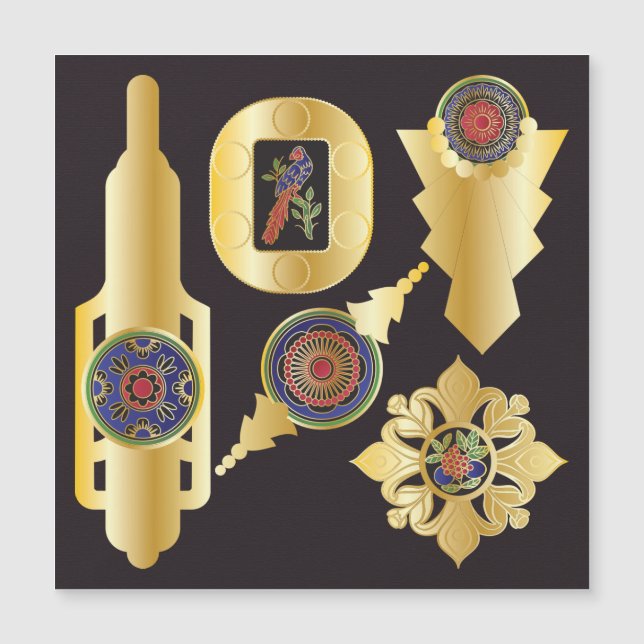 Placa Mah Jongg Jewelry Magnet (Frente)