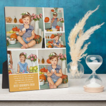 Melhor Avô Nunca | Colagem de Fotos em Bloco de Co