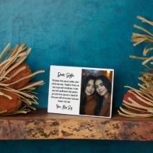 Melhor irmã Script Gift Para Colagem De Fotos Da I