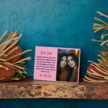 Melhor irmã Script Gift Para Colagem De Fotos Da I