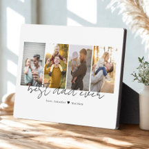 Melhor Pai De 4 Fotos Personalizadas