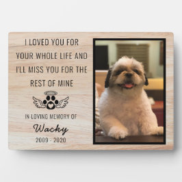 Placa Memorial de Cachorro de Estimação Lembrança Em Mem